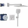 Душова система прихованого монтажу Grohe SmartActive 310 Cube, Grohtherm SmartControl 34864DC0 Сталь