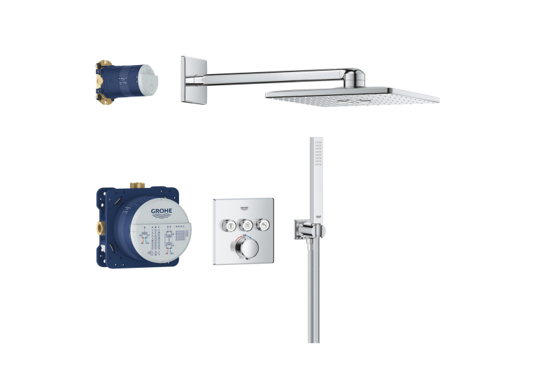 Душова система прихованого монтажу термостатична Grohe QuickFix Vitalio SmartActive 310 Cube 34875000