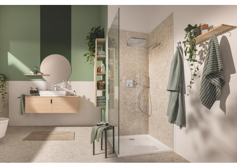 Душевая система скрытого монтажа термостатическая Grohe QuickFix Vitalio SmartActive 310 Cube 34875000