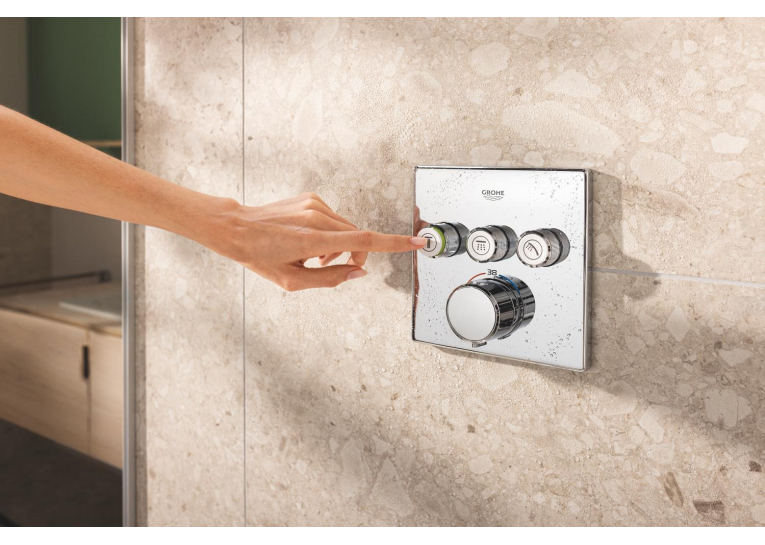 Душова система прихованого монтажу термостатична Grohe QuickFix Vitalio SmartActive 310 Cube 34875000