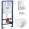 Комплект: унітаз підвісний Volle Amadeus з сидінням + інсталяція Grohe Rapid SL Rapid SL (38772001+1313.001000)