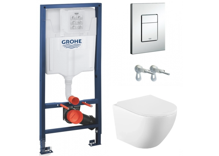 Комплект: унітаз підвісний Volle Amadeus з сидінням + інсталяція Grohe Rapid SL Rapid SL (38772001+1313.001000)