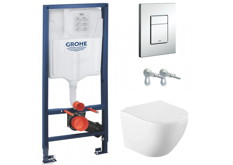 Комплект: унітаз підвісний Volle Amadeus з сидінням + інсталяція Grohe Rapid SL Rapid SL (38772001+1313.001000)