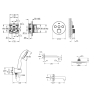 Душевая система скрытого монтажа Grohe SmartControl Tempesta Cosmopolitan UA3461402L