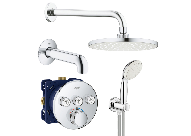 Душевая система скрытого монтажа Grohe SmartControl Tempesta Cosmopolitan UA3461402L