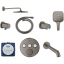 Душевая система скрытого монтажа с изливом Grohe Grohtherm SmartControl KIT34863AL0UA Графит матовый
