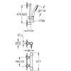 Термостат для душу з душовим гарнітуром Grohe Precision Flow 34800001
