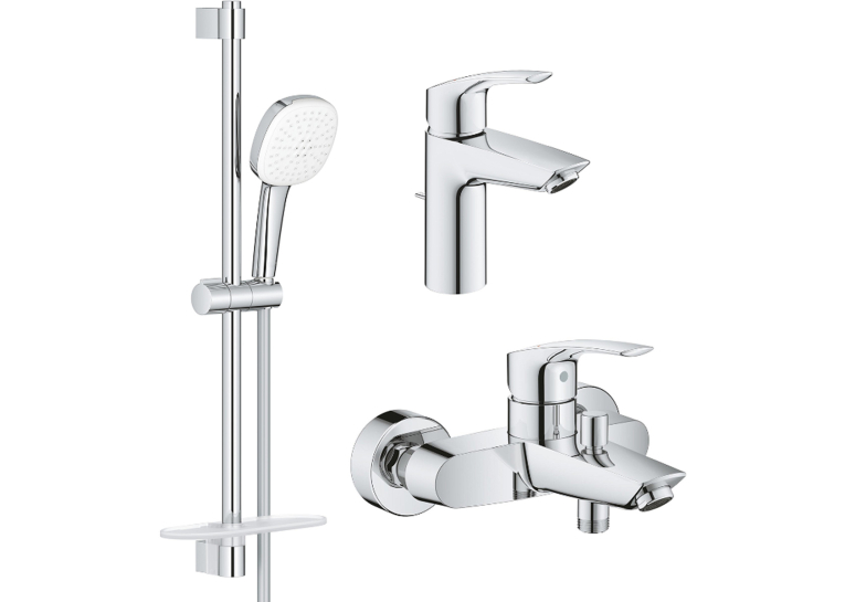Набір змішувачів Grohe Eurosmart 3 в 1, для ванни (UA123238S3)