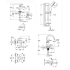 Комплект смесителей для ванны + смеситель для кухни Grohe Eurosmart New UA123248UH