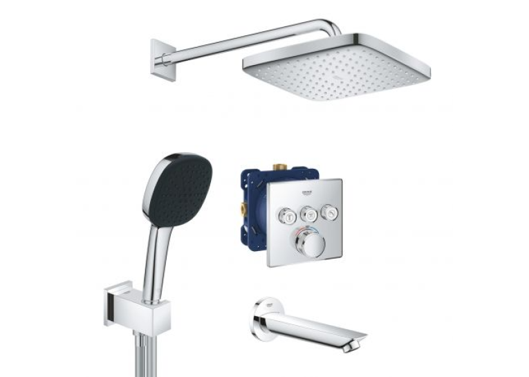 Душевая система скрытого монтажа термостатическая Grohe QuickFix SmartControl UA202802C3