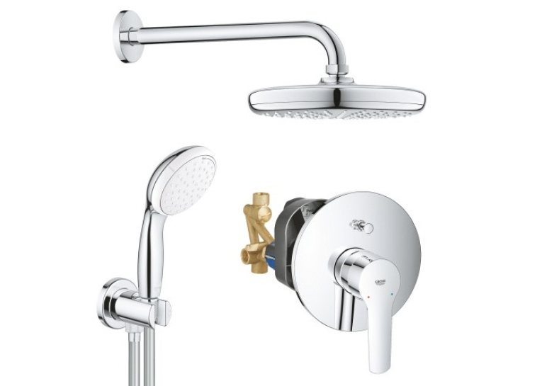 Душова система прихованого монтажу зі змішувачем Grohe QuickFix Start&Vitalio Start 210 UA202802R2