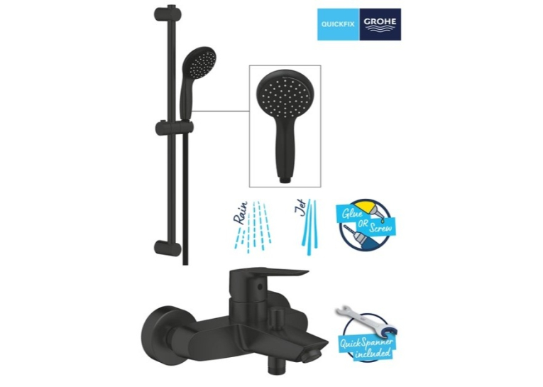 Змішувач для ванни Grohe QuickFix Start Black UA30330702