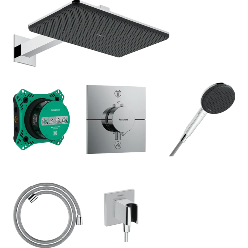 Душова система прихованого монтажу Hansgrohe Raindance Alive Q 210/340 1jet, 24620000 Chrome