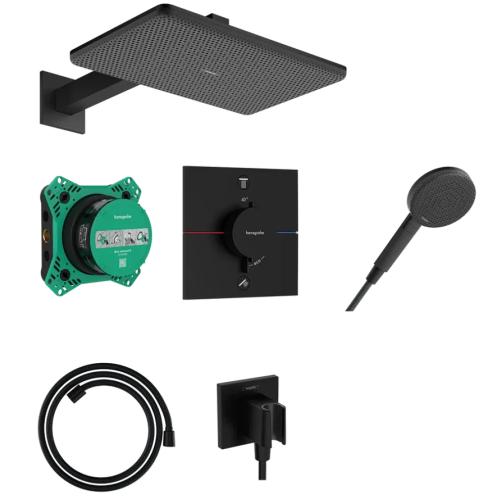 Душова система прихованого монтажу Hansgrohe Raindance Alive Q 210/340 1jet, 24620670 Black