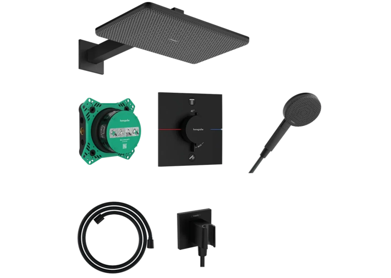  Душова система прихованого монтажу Hansgrohe Raindance Alive Q 210/340 1jet, 24620670 Black
