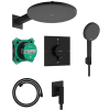 Душова система прихованого монтажу Hansgrohe Raindance Alive S 300 1jet, 24630670 Black Matt