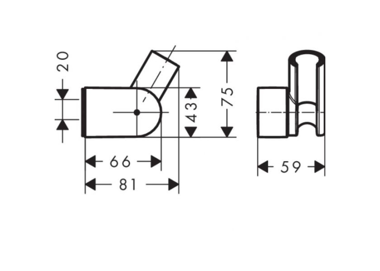 Держатель для душа HANSGROHE Porter Vario 28328000