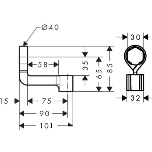Тримач для душу HANSGROHE Porter Reno 2833500