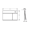 Кнопка змиву для інсталяції hansgrohe iFrame Element E 66003670, чорний