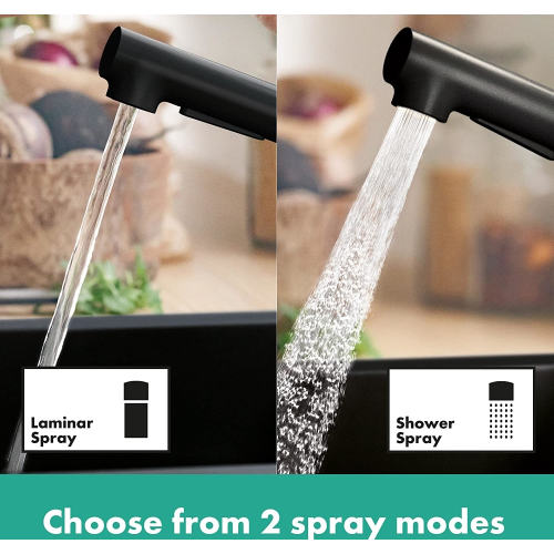 Змішувач кухонний  Hansgrohe Zesis  M33 150 1jet Matt Black 74802670 (Пошкоджене пакування)