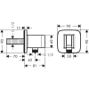 Шлангове приєднання Hansgrohe Fixfit Q 26887140