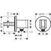 Шлангове приєднання Hansgrohe Fixfit S 26888140 (Пошкоджене пакування)