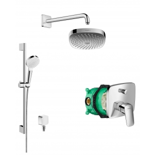 Душевая система скрытого монтажа Hansgrohe Logis EcoSmart (20200003)