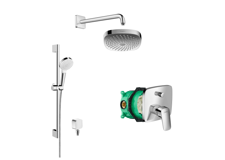 Душова система прихованого монтажу Hansgrohe Logis EcoSmart (20200003)
