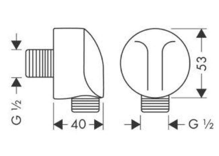 Шлангове підключення Hansgrohe Fixfit, 27454000