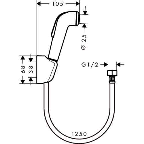 Гигиенический душ Hansgrohe, 32127000