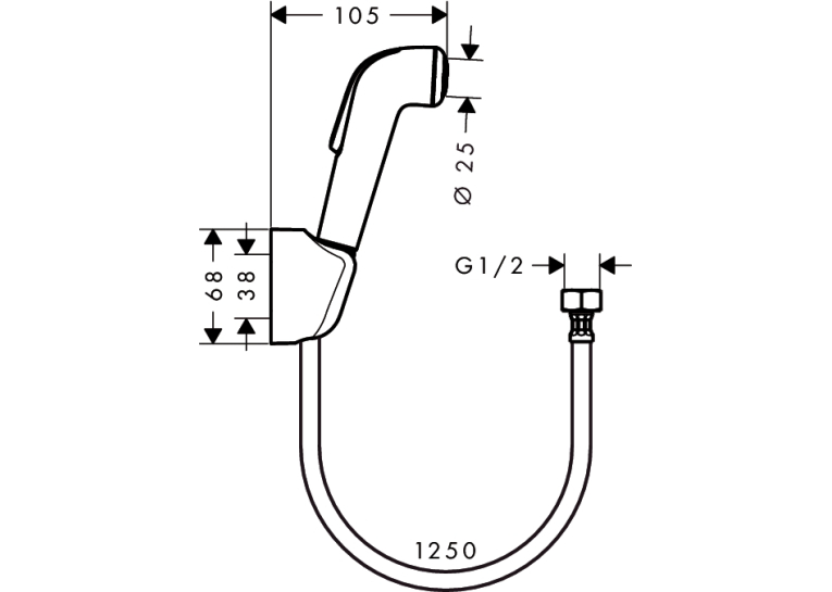  Гігієнічний душ Hansgrohe, 32127000