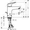 Смеситель для раковины Hansgrohe Logis 100 71100000
