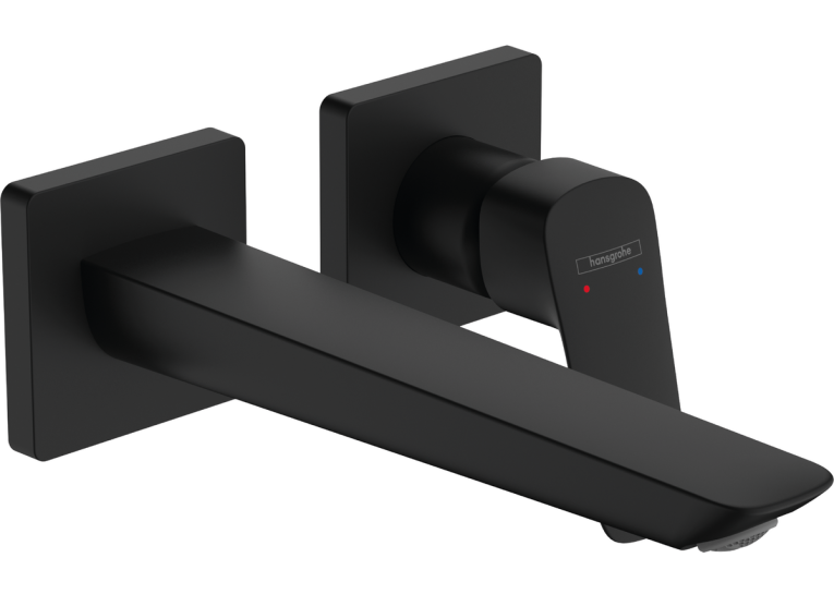 Змішувач Hansgrohe Logis Fine 205 для умивальника зі стіни прихованого монтажу, Matt Black (71256670)