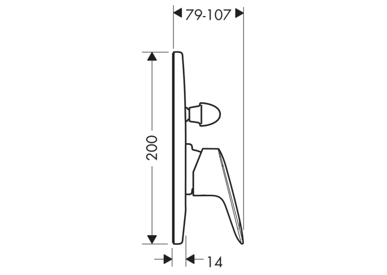 Вбудований змішувач Hansgrohe Logis 71409000