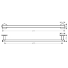 Рушникотримувач Hansgrohe Logis 41716000