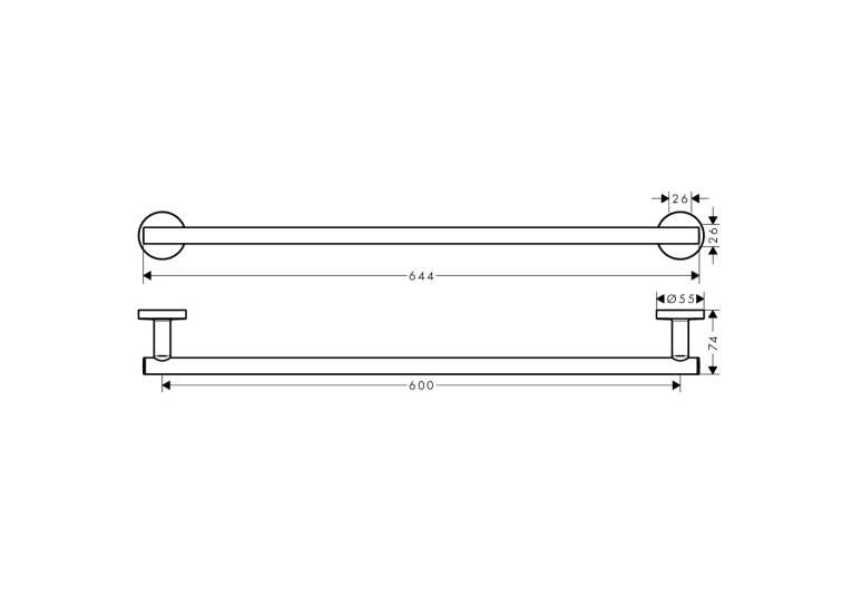 Рушникотримувач Hansgrohe Logis 41716000