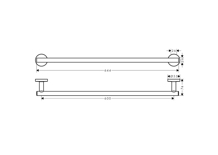 Полотенцедержатель Hansgrohe Logis 41716000