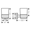 Склянка для зубної щітки Hansgrohe Logis 41718000