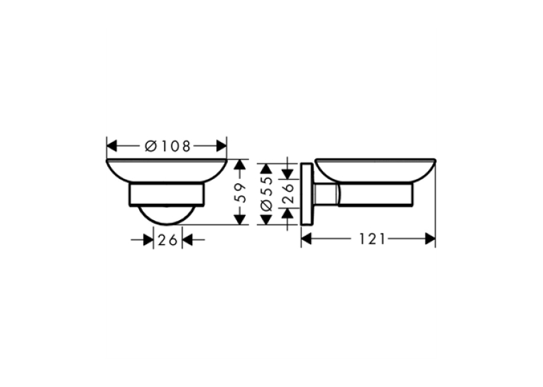 Набір аксесуарів Hansgrohe logis, 41723333