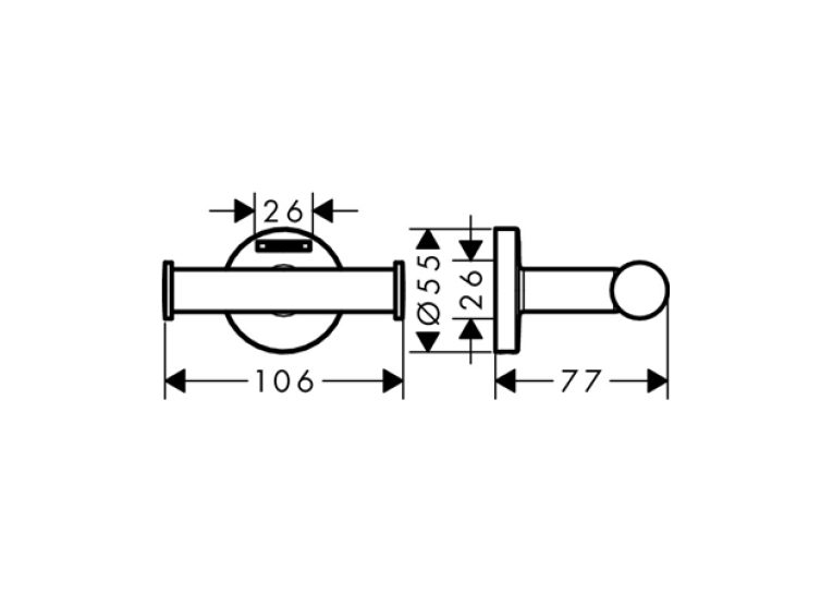 Набір аксесуарів Hansgrohe logis, 41723444