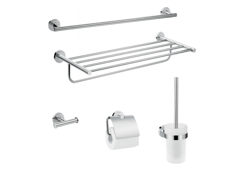 Набір аксесуарів для ванної кімнати 5в1 Hansgrohe Logis Universal 41728000