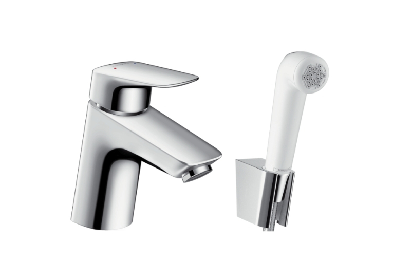 Змішувач для раковини з гігієнічним душем Hansgrohe Logis 71290000