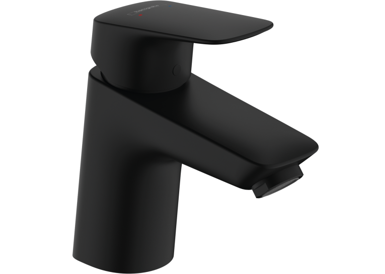 Змішувач Hansgrohe Logis 70 для умивальника з донним клапаном push-open, Matt Black (71077670)