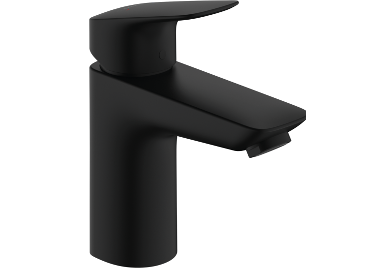 Змішувач Hansgrohe Logis 100 для умивальника без донного клапана, Matt Balck (71101670)