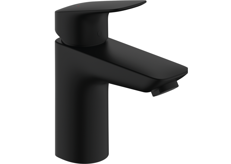 Смеситель Hansgrohe Logis 100 для умывальника без донного клапана, Matt Balck (71101670)