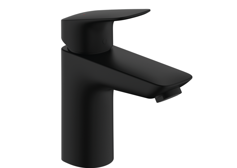 Змішувач Hansgrohe Logis 100 для умивальника з донним клапаном push-open, Matt Balck (71107670)