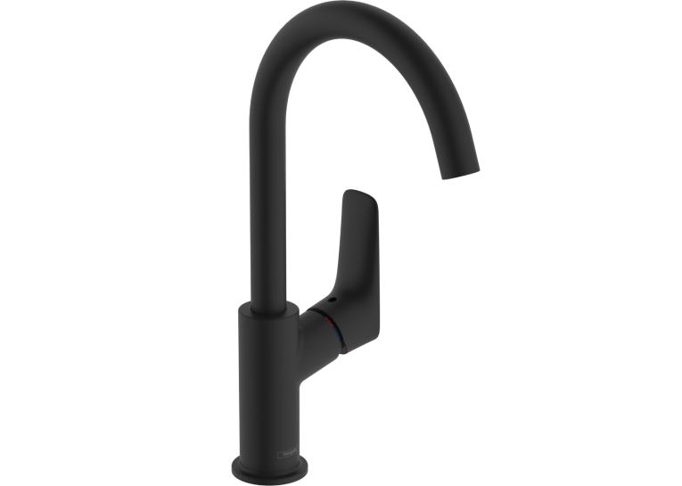 Смеситель Hansgrohe Logis 210 для умывальника без донного клапана, Matt Balck (71131670)