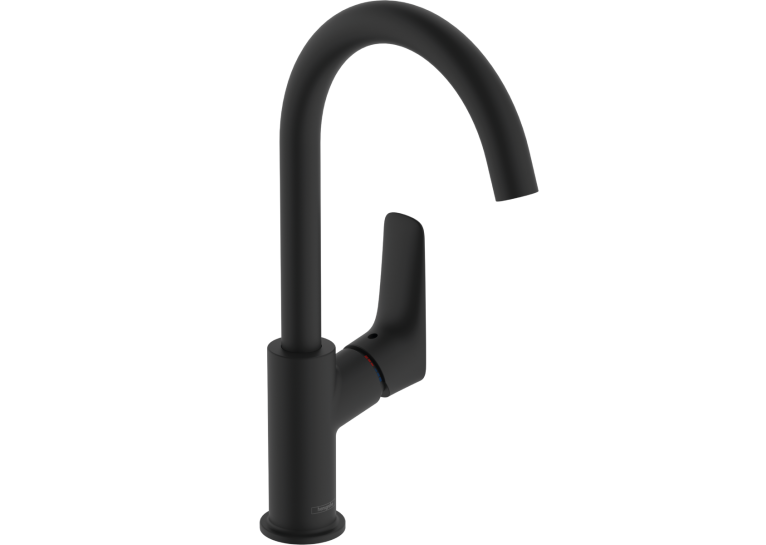 Змішувач Hansgrohe Logis 210 для умивальника без донного клапана, Matt Balck (71131670)