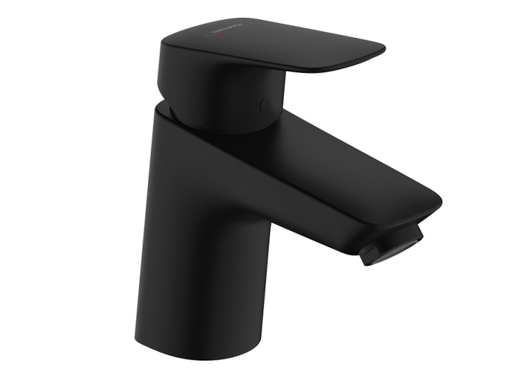 Смеситель Hansgrohe Logis 70 для умывальника с металлическим донным клапаном, Matt Black (71170670)