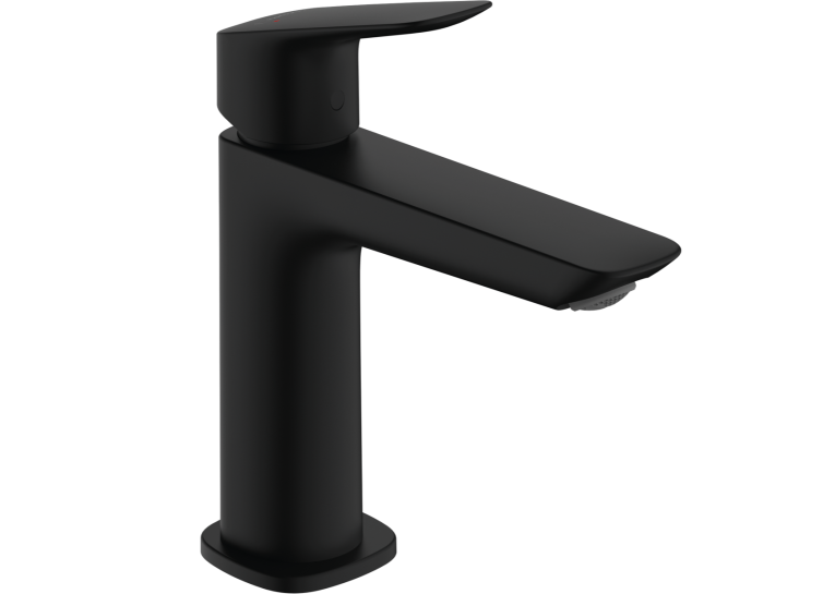 Змішувач Hansgrohe Logis Fine 110 для умивальника з донним клапаном pop-up, Matt Black (71251670) (виставковий зразок)